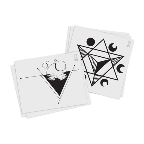 Amazon.com : LALAFINA Geometric Tattoos Sticker Minimalist Tattoos  Geometric Tattoos Temporary Tattoos 60Pcs Body Temporary, Random Style and  Pattern : Beauty & Personal Care