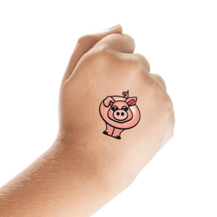Chef With Wheelbarrow and Pig Tattoo Stock Illustration | Adobe Stock