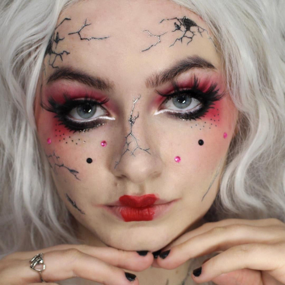 Broken Doll Face Costume