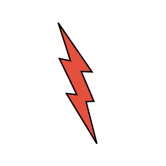 red lightning bolt logo