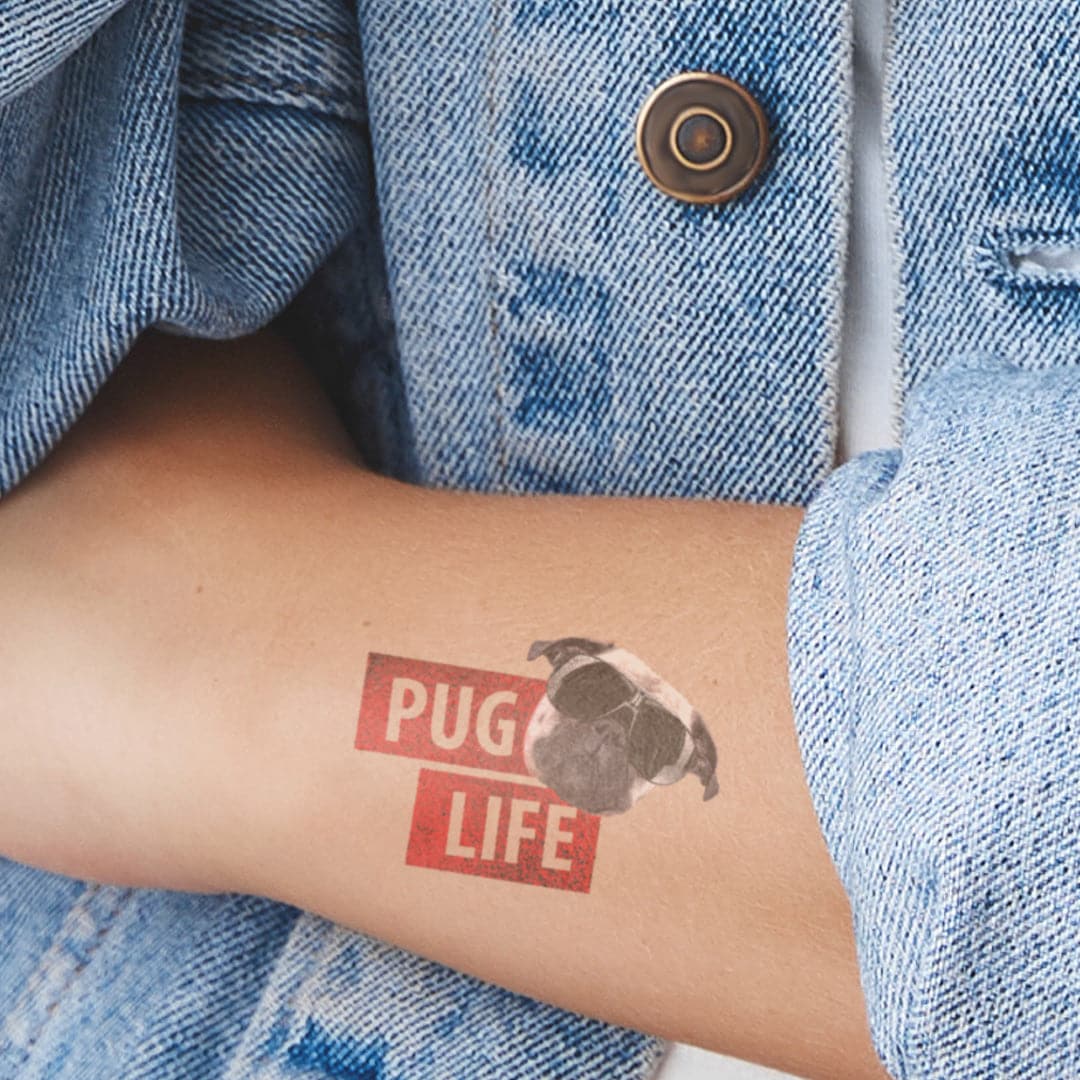 Lucky Pug Tattoos - Submitted by @nala_jade_ art inspired by @157ofgemma .  www.luckypug.com . To get your pug tattoo featured tag #luckypugtattoos |  Facebook