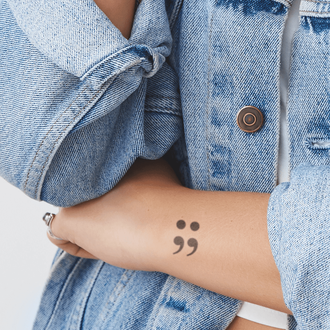 27+ Semicolon Tattoo Ideas that are Powerful and Impactful | Semicolon  tattoo, Semicolon tattoo meaning, Tattoo designs