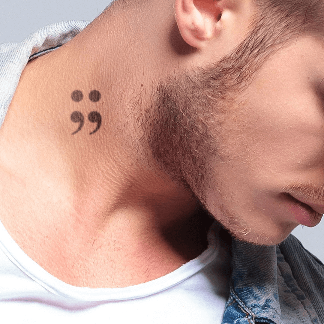 Semicolon Tattoo Designs Rose Idea | Semicolon tattoo, Colon tattoo, Tattoos