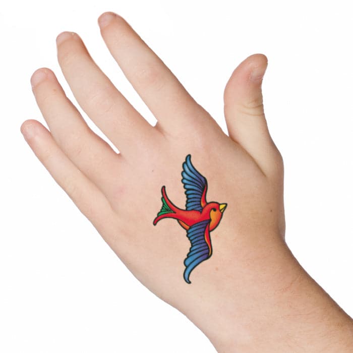 traditional swallow temporary tattoo – Tattooed Now !