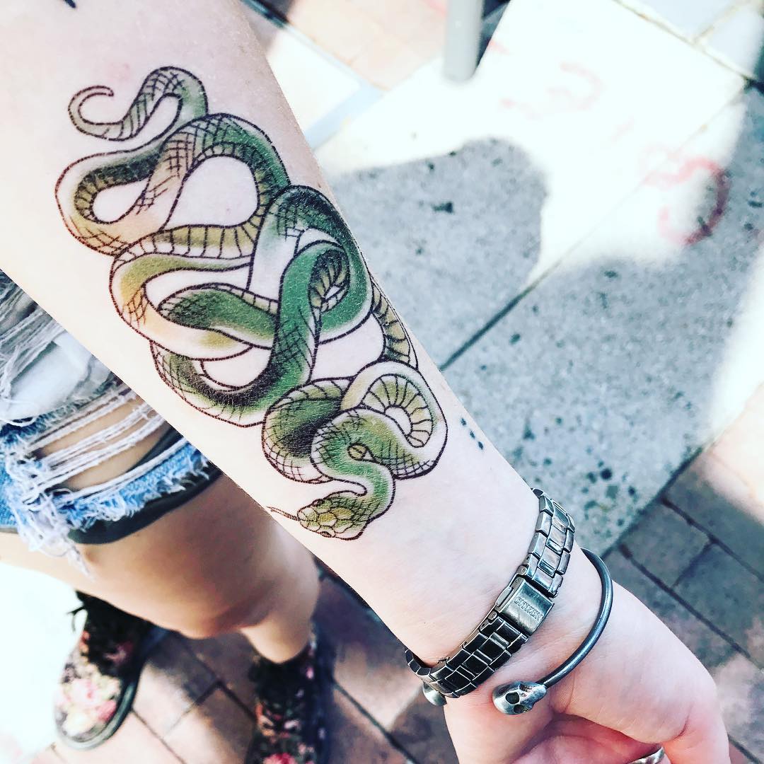 Infinity Snake Temporary Tattoo