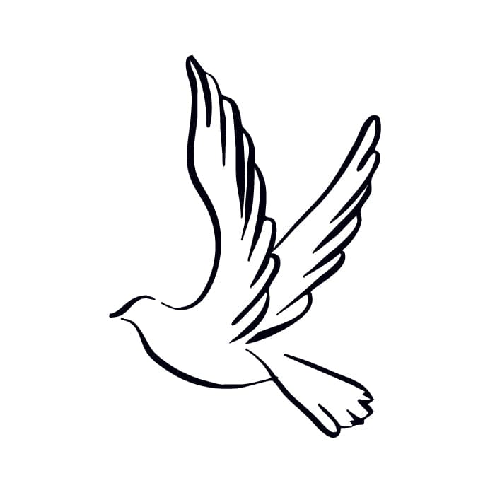 dove outline tattoo meaning