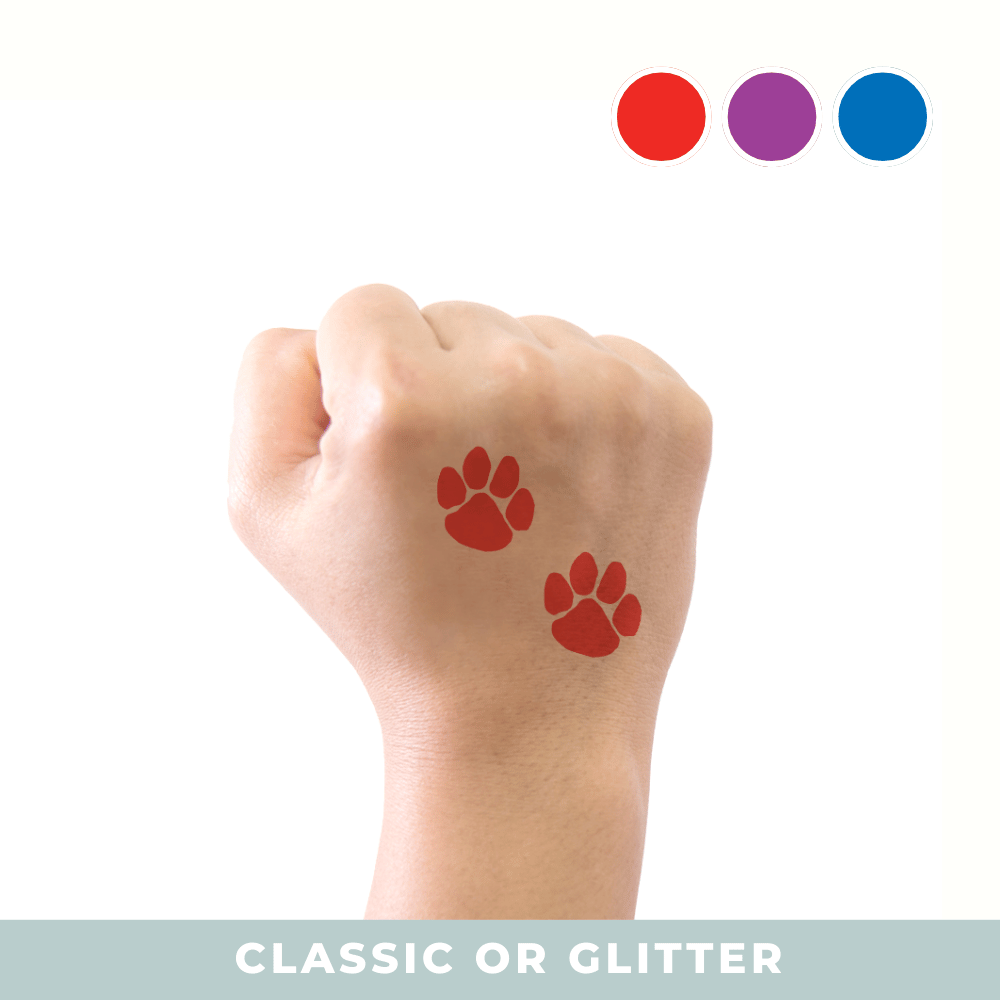 Paw Print Set Temporary Tattoo