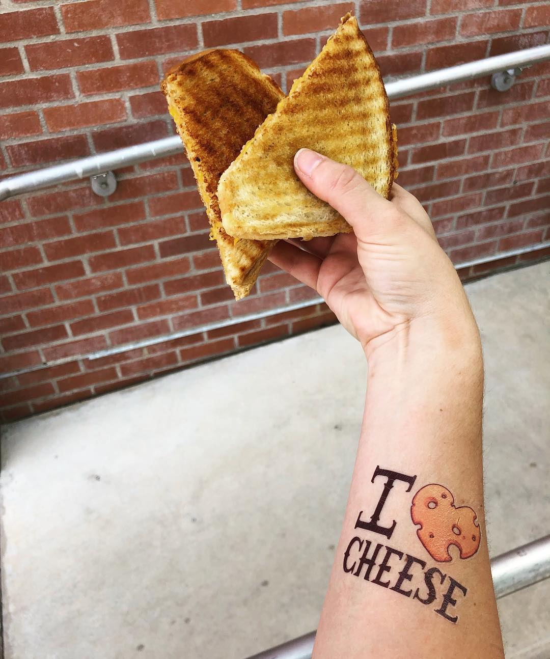 Cheese Custom Temporary Tattoo