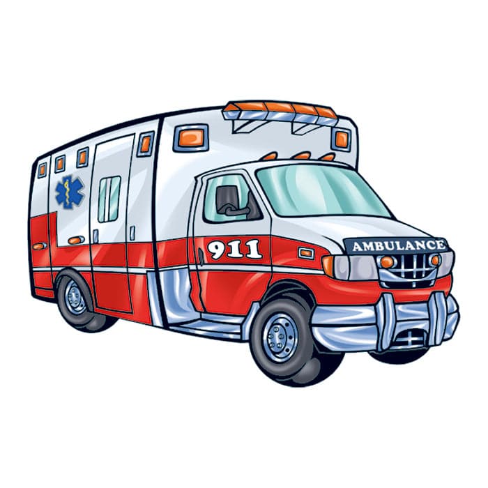 Ambulance Temporary Tattoo – Temporary Tattoos