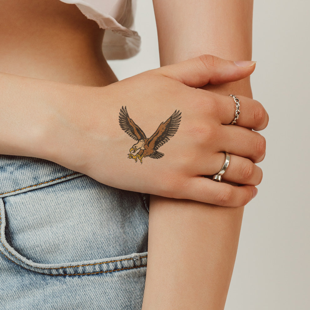 Flyin Eagle Temporary Tattoo 2 in x 2 in