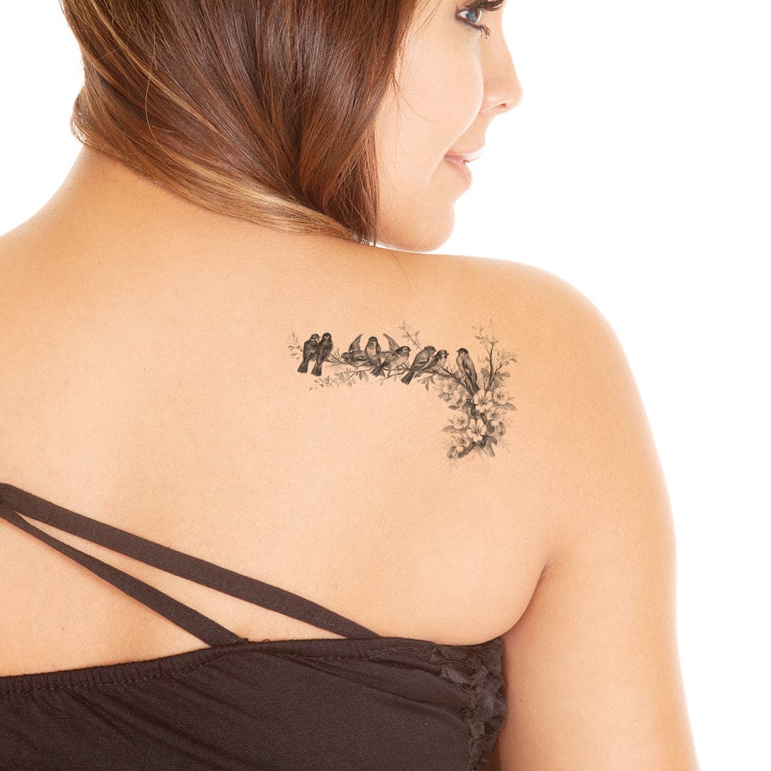 Buy Dandelion & Birds Temporary Tattoo. 3 Copies Fast Shipping Online in  India - Etsy