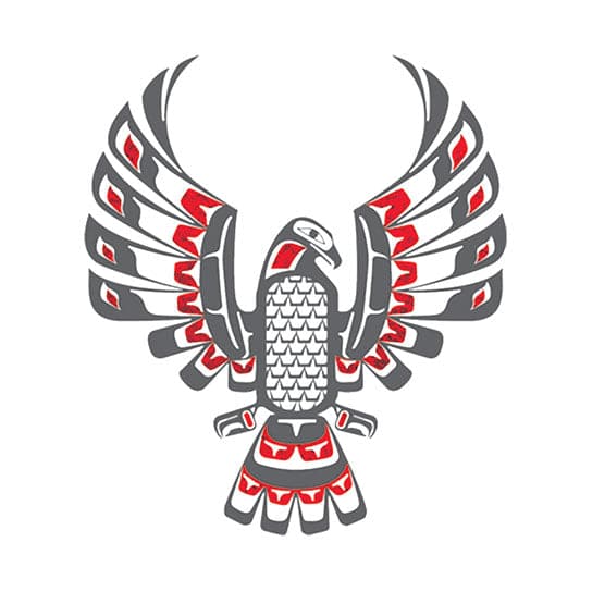 Eagle Totem Metallic Temporary Tattoo