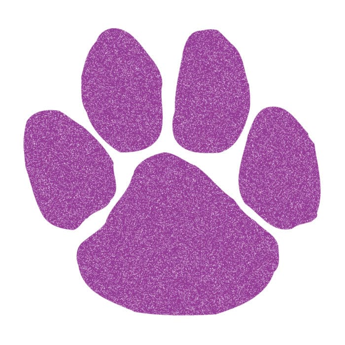 purple wildcat paw print