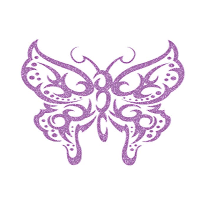 purple tribal tattoo