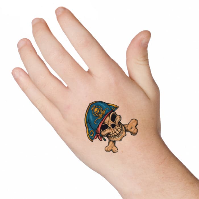 Temporary Pirate & Skull Tattoos for children / kids 56632