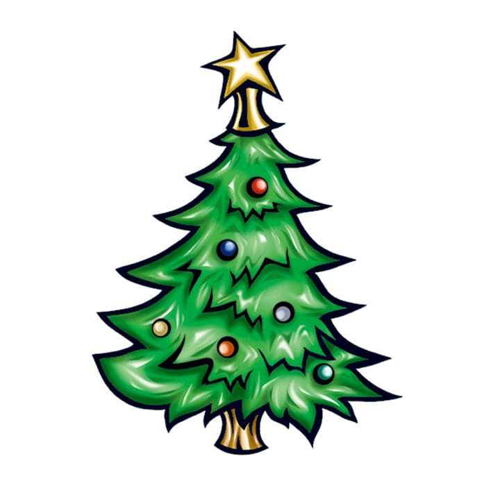 Christmas Tree Temporary Tattoo