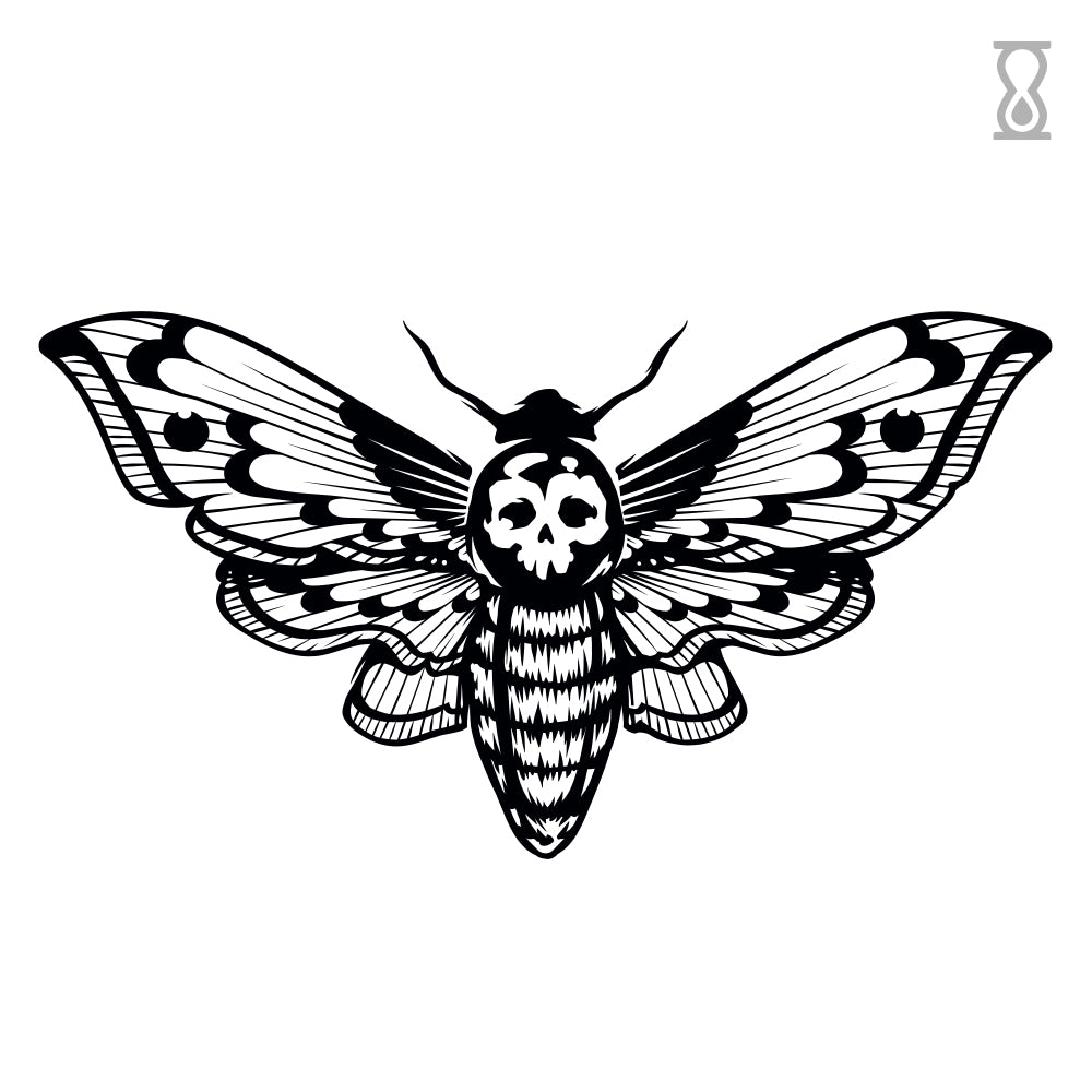 Death Moth Semi-Permanent Tattoo