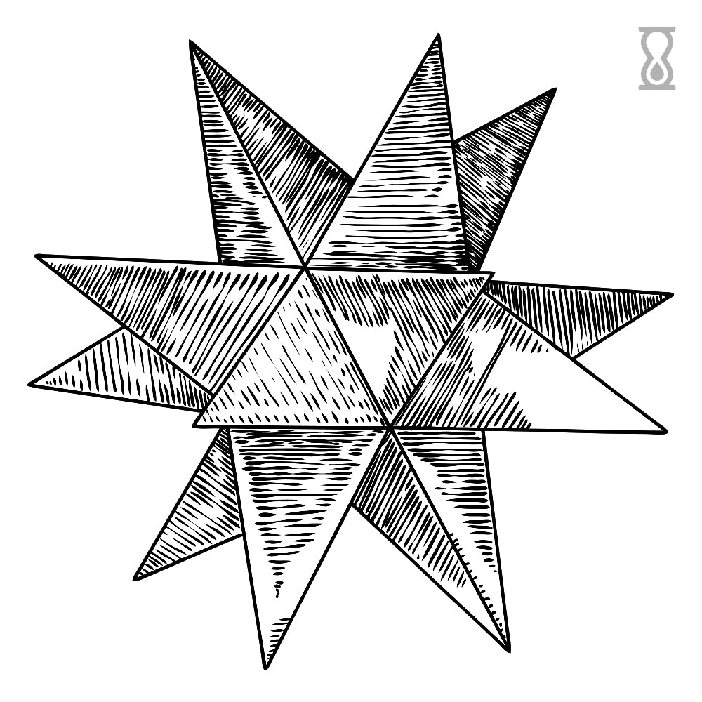 Geometric tattoo design on Craiyon
