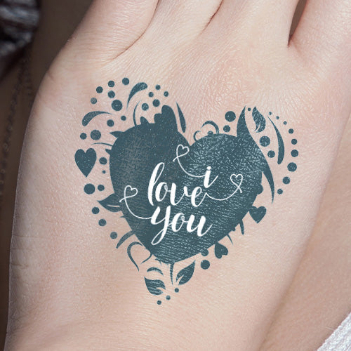 Letter S Temporary Tattoo Sticker - OhMyTat