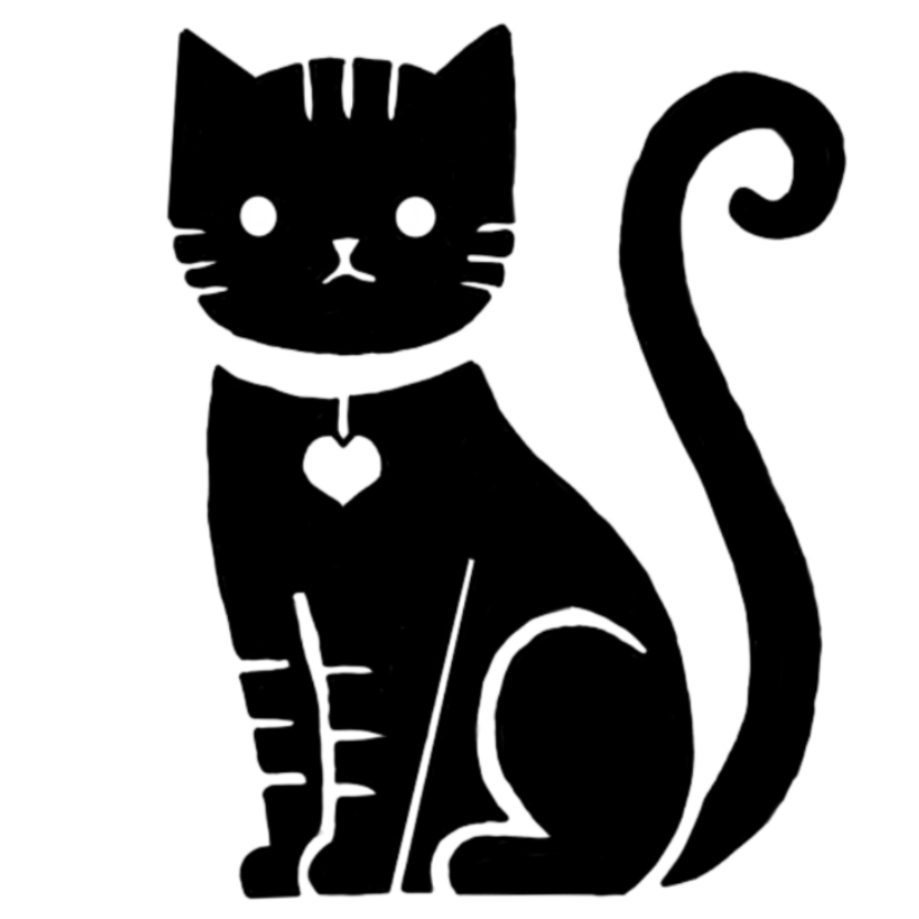 Black Cat Temporary Tattoo 2 in x 2 in