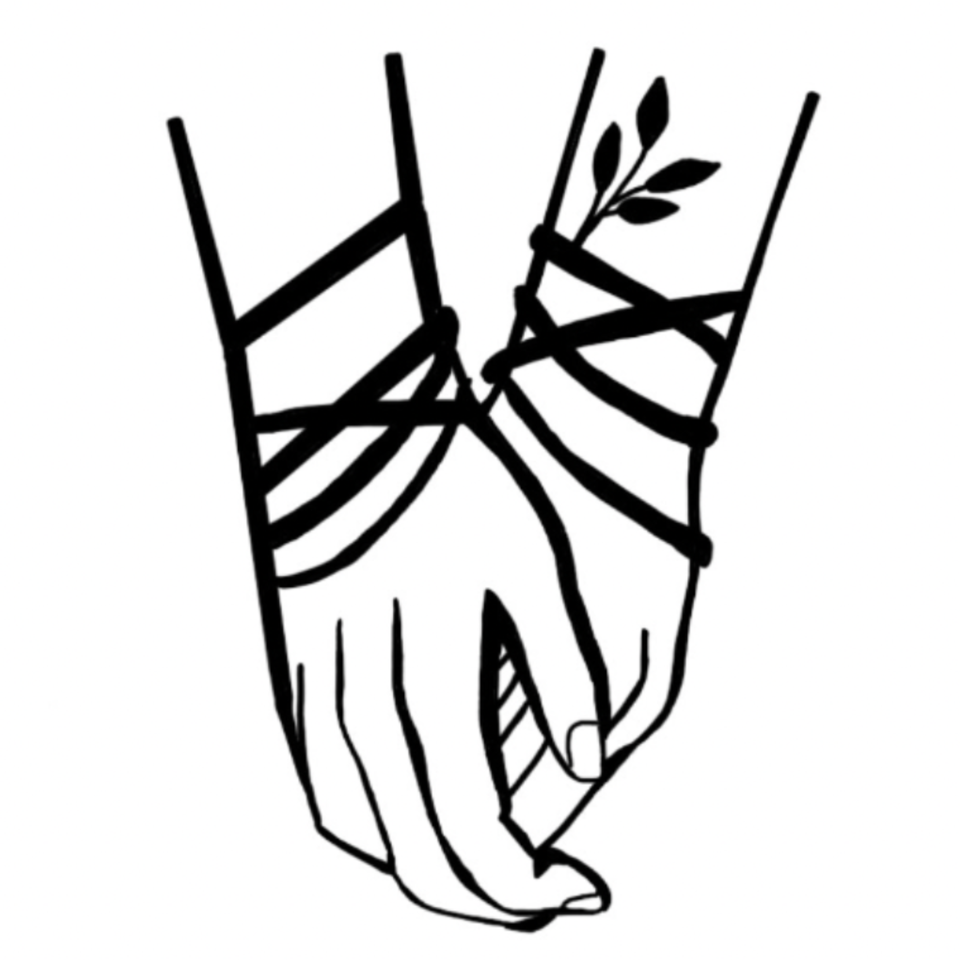 Wrapped Hands Temporary Tattoo 2 in x 2 in