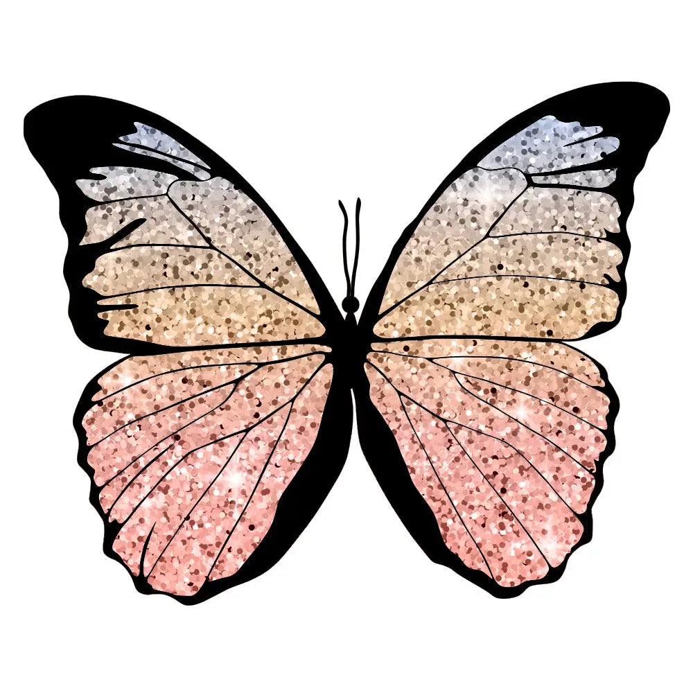 butterfly glitter tattoo