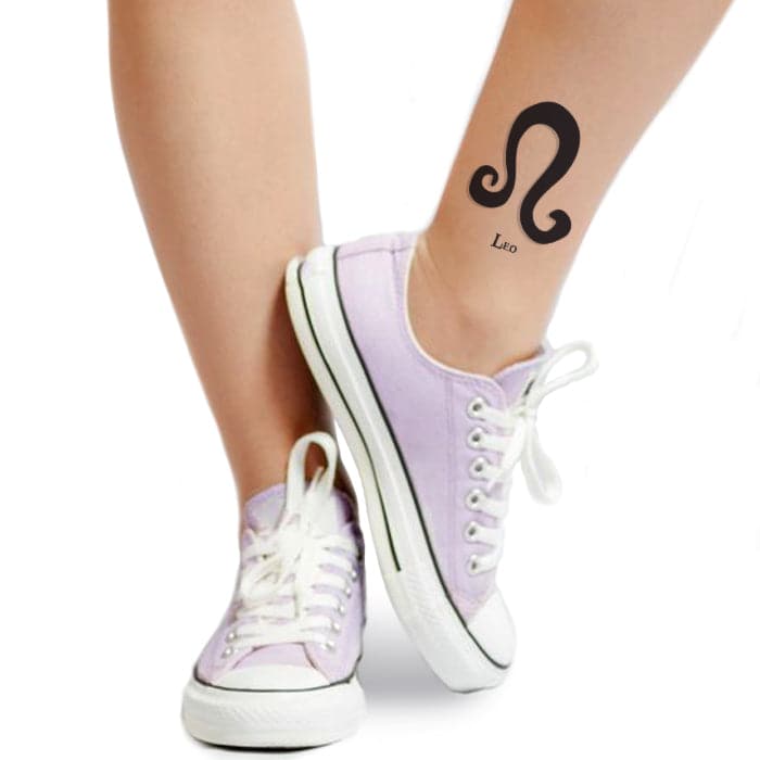 Leo Zodiac Sign Tattoo Design – Tattoos Wizard Designs