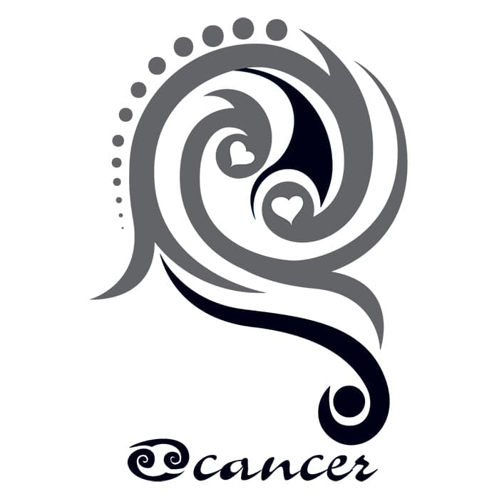 Cancer Zodiac Tattoos Set - Tattoos For Fun