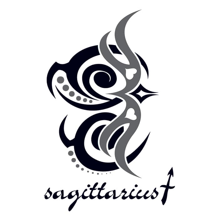 14 Stunning Sagittarius Tribal Tattoos  Only Tribal