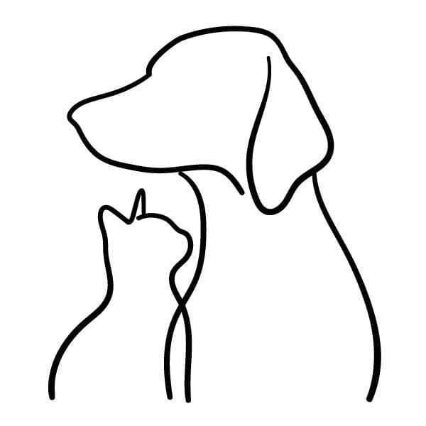 Single one line drawing gallant boxer dog Vector Image