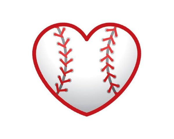 Baseball Mom and Baseball Heart Glitter Tattoo Stickers –
