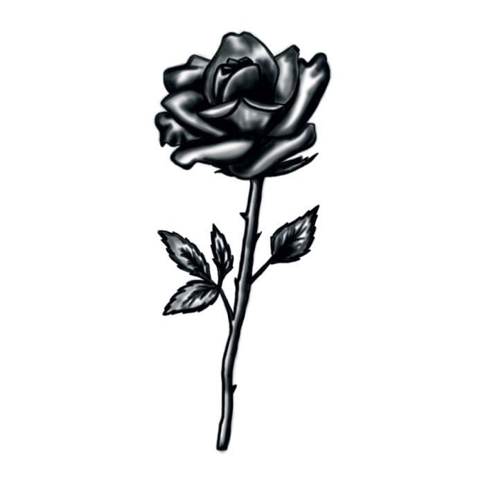 18+ Black Rose Tattoo