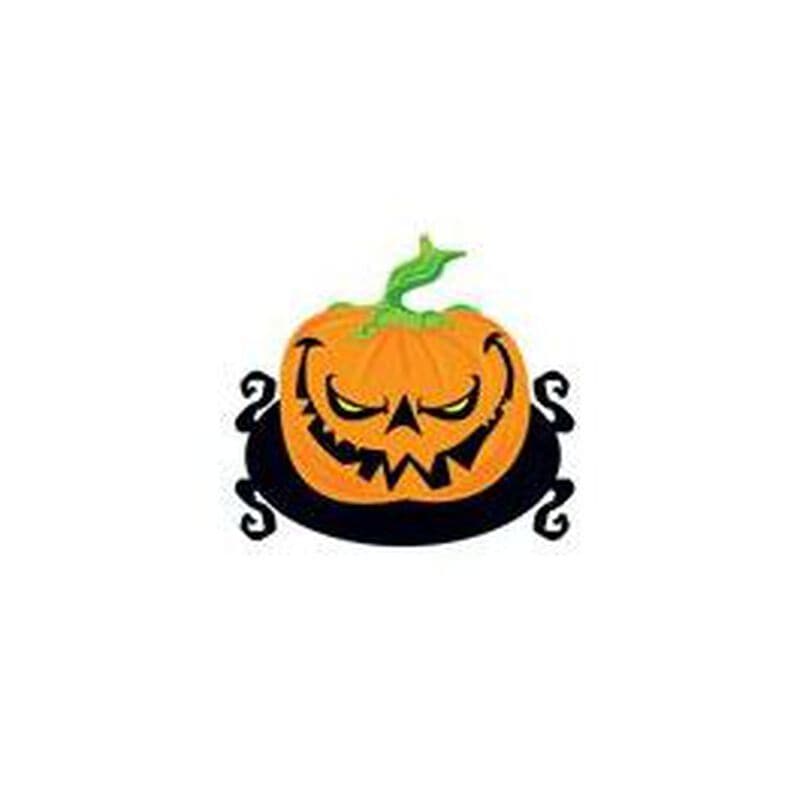 Pumpkin Outline Temporary Tattoo / Halloween Pumpkin / Jack O