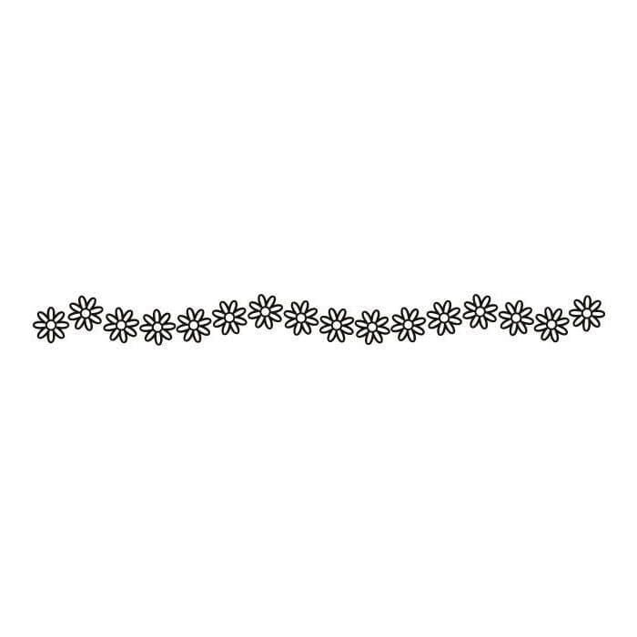 Glow in the Dark Daisy Chain Band Temporary Tattoo