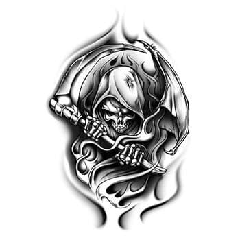 death reaper neck tattooTikTok Search