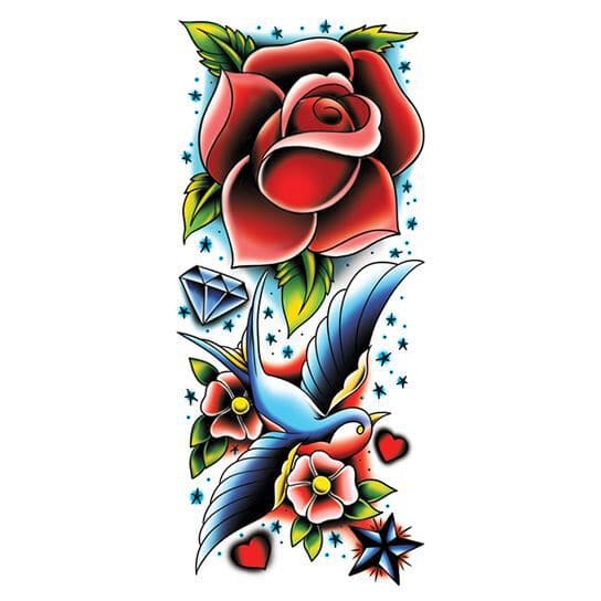 Neo Traditional Rose Mandala Tattoo Design – Tattoos Wizard Designs