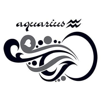 aquarius sign tattoo